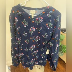 Women’s floral blouse NWT size 2x